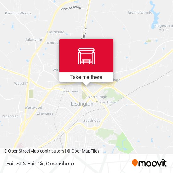 Fair St & Fair Cir map