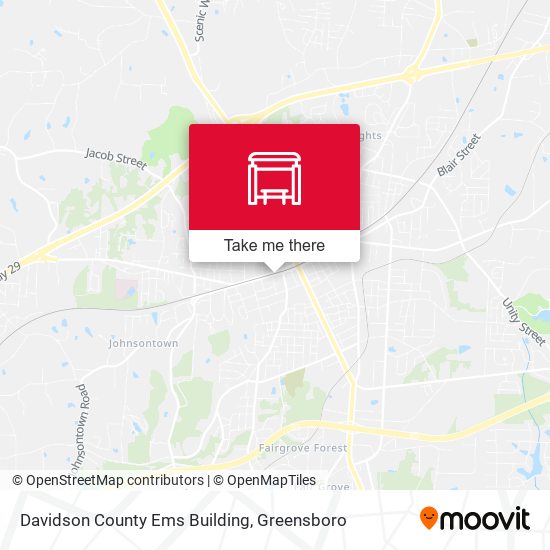 Davidson County Ems Building map