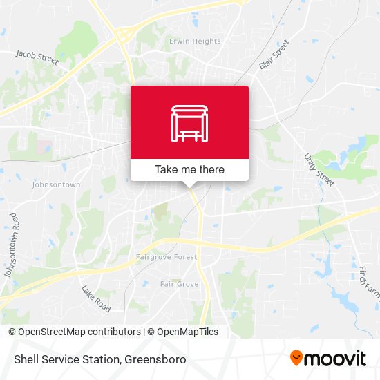 Shell Service Station map