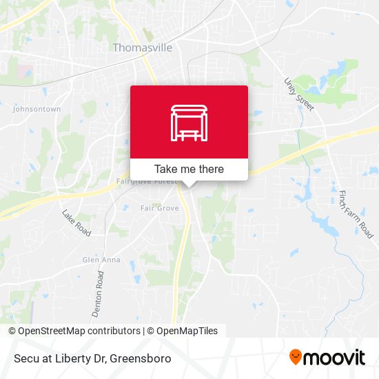 Secu at Liberty Dr map