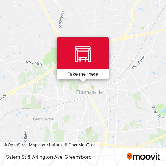 Salem St & Arlington Ave map