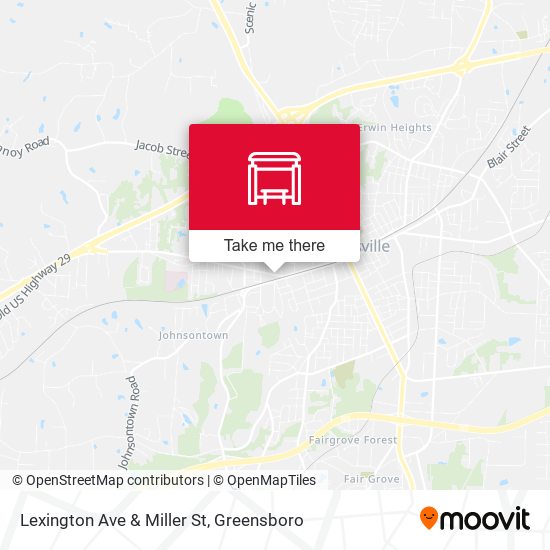 Lexington Ave & Miller St map