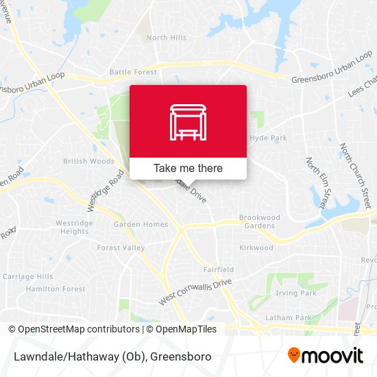 Lawndale/Hathaway (Ob) map