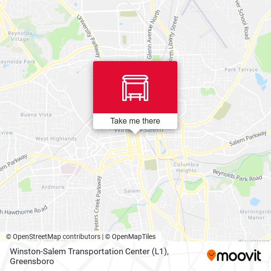 Mapa de Winston-Salem Transportation Center (L1)