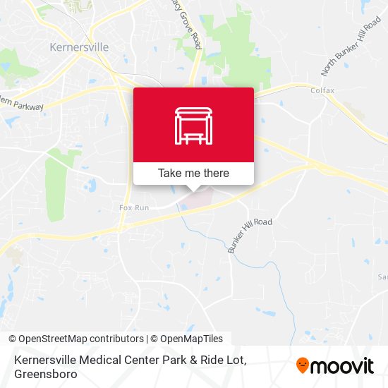 Kernersville Medical Center Park & Ride Lot map