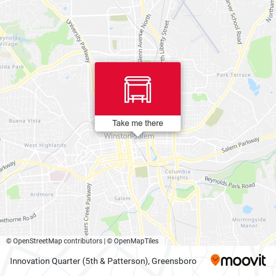 Innovation Quarter (5th & Patterson) map
