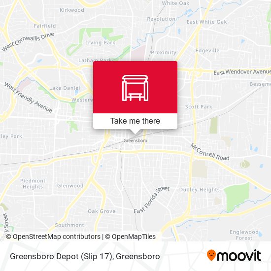 Greensboro Depot (Slip 17) map
