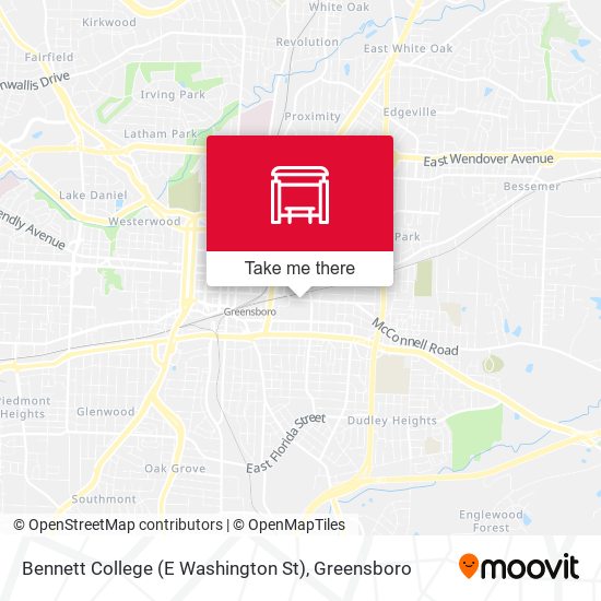 Bennett College (E Washington St) map