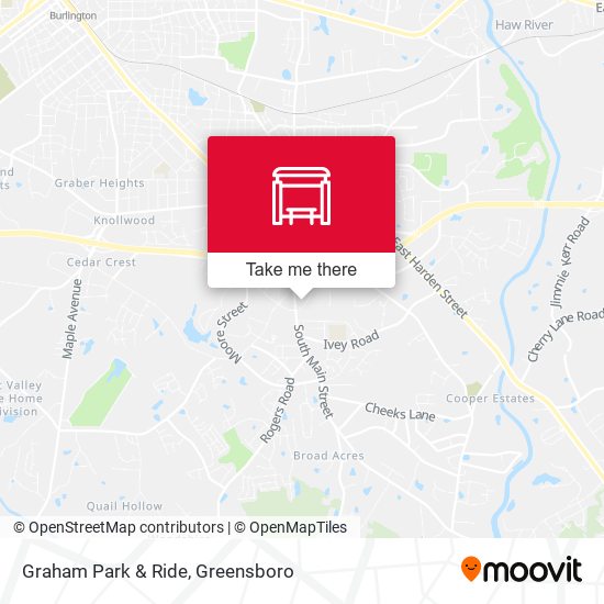 Graham Park & Ride map