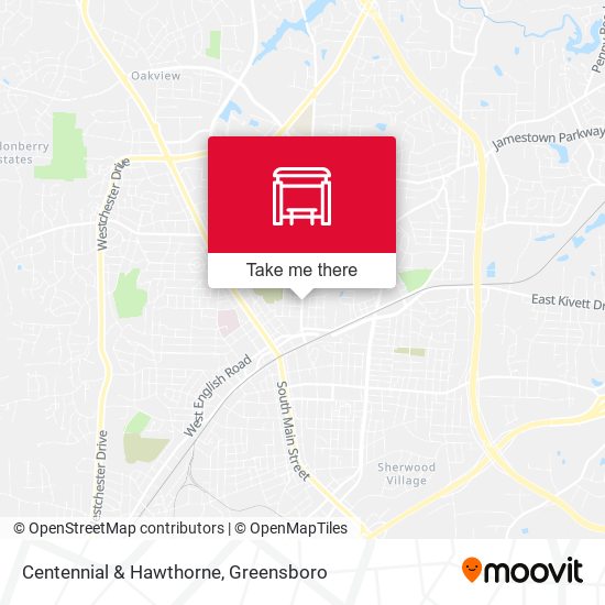 Centennial & Hawthorne map