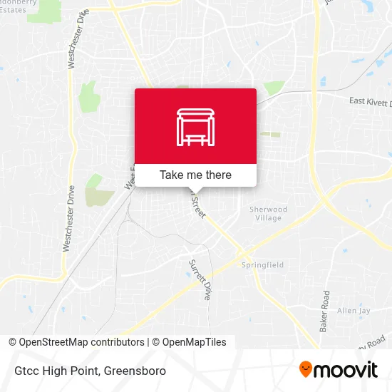Gtcc High Point map