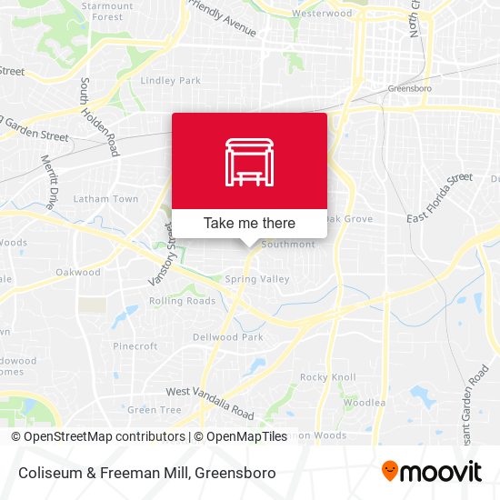 Coliseum & Freeman Mill map