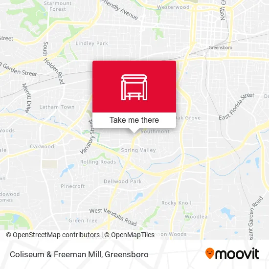 Mapa de Coliseum & Freeman Mill