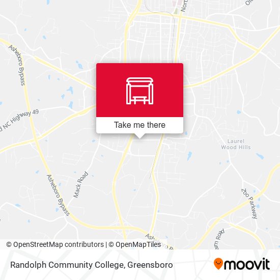 Mapa de Randolph Community College