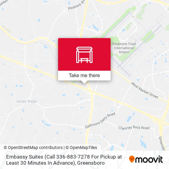 Embassy Suites (Call 336-883-7278 For Pickup at Least 30 Minutes In Advance) map