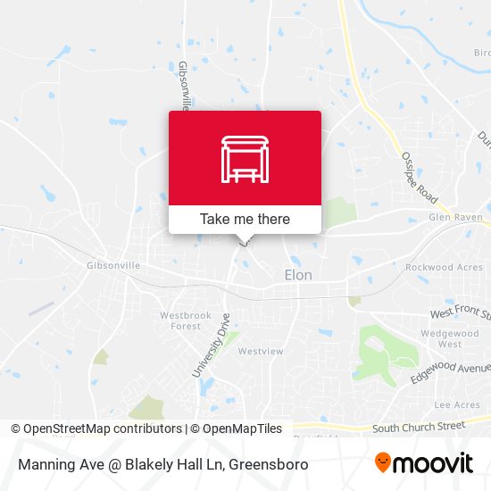 Manning Ave @ Blakely Hall Ln map
