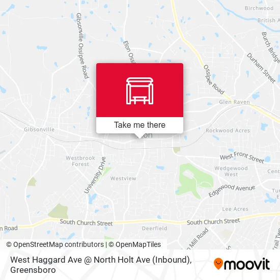Mapa de West Haggard Ave @ North Holt Ave (Inbound)