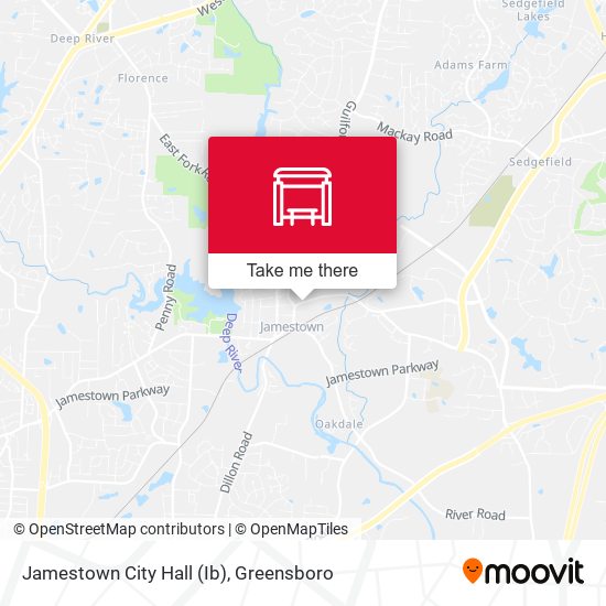 Jamestown City Hall (Ib) map