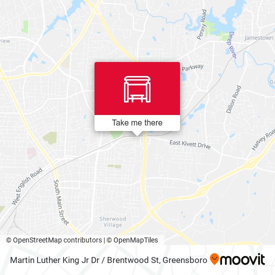 Mapa de Martin Luther King Jr Dr / Brentwood St