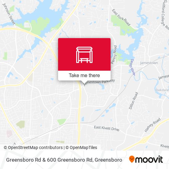 Greensboro Rd & 600 Greensboro Rd map