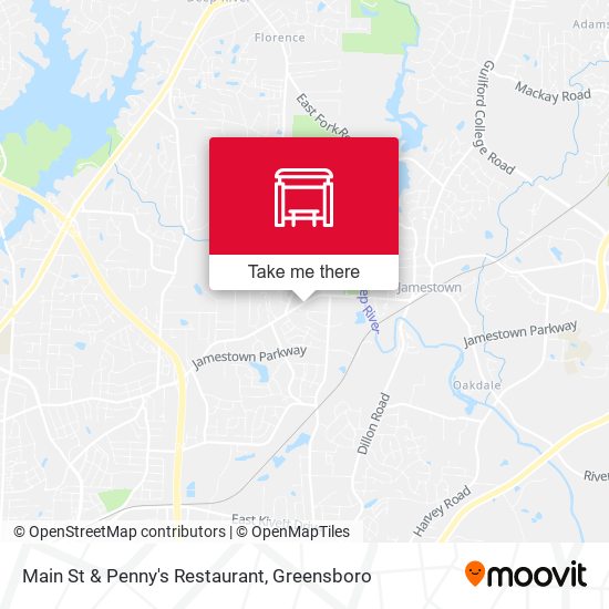 Mapa de Main St & Penny's Restaurant