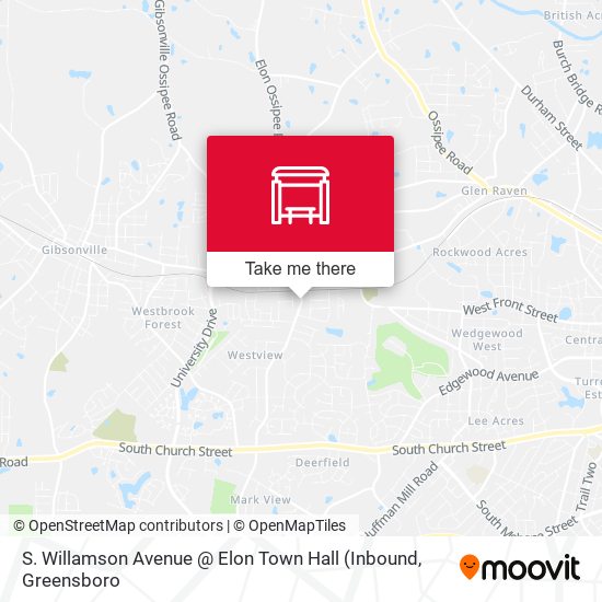 Mapa de S. Willamson Avenue @ Elon Town Hall