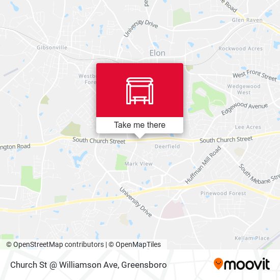 Church St @ Williamson Ave map