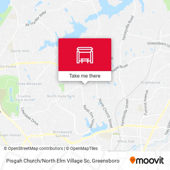 Mapa de Pisgah Church / North Elm Village Sc