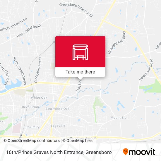 Mapa de 16th / Prince Graves North Entrance