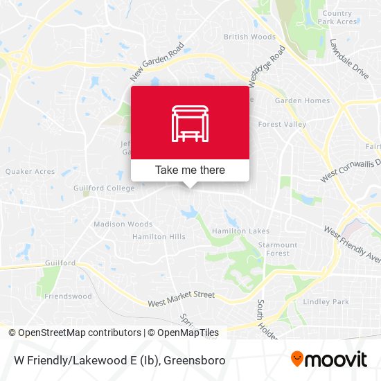 W Friendly/Lakewood E (Ib) map