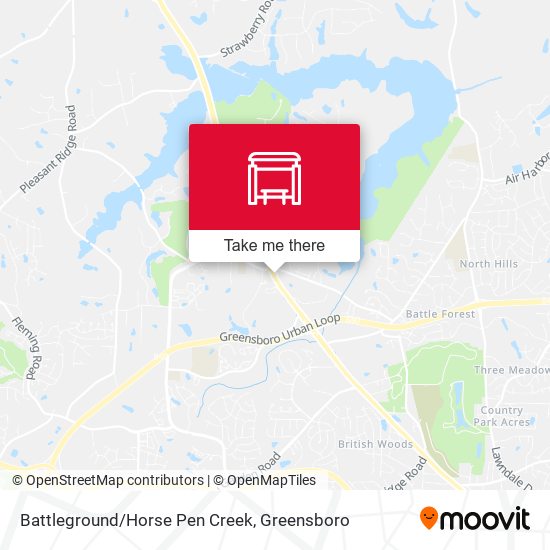 Battleground/Horse Pen Creek map