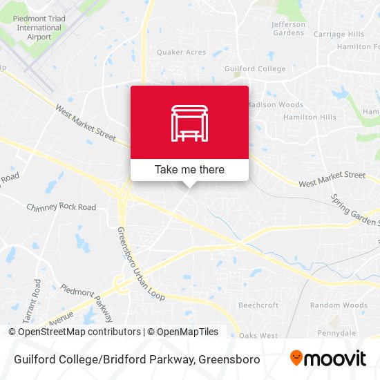 Guilford College / Bridford Parkway map