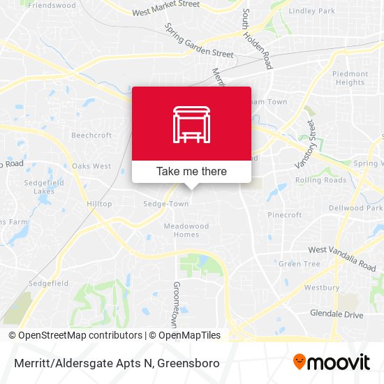Mapa de Merritt/Aldersgate Apts N