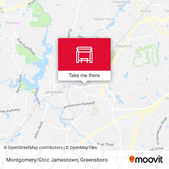 Montgomery/Gtcc Jamestown map