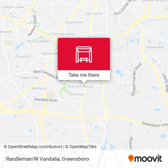 Randleman/W Vandalia map