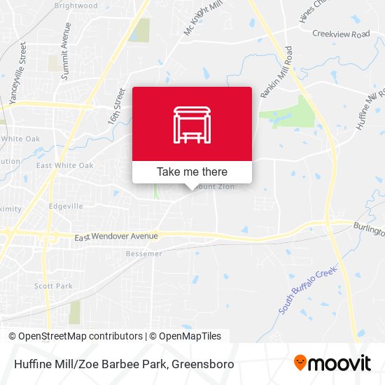 Mapa de Huffine Mill/Zoe Barbee Park
