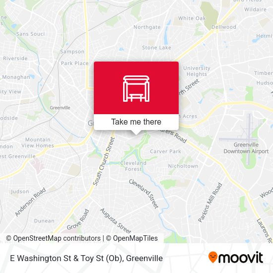 Mapa de E Washington St & Toy St (Ob)