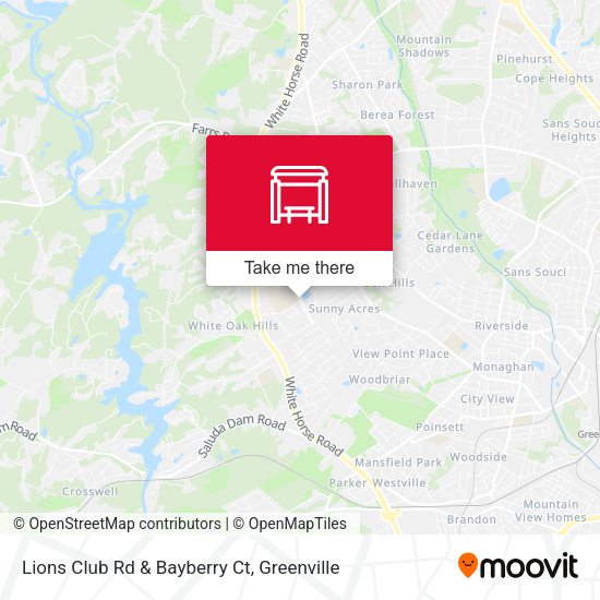 Mapa de Lions Club Rd & Bayberry Ct