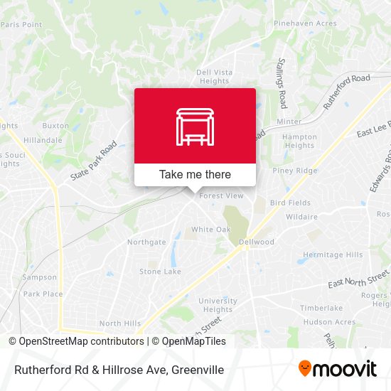 Mapa de Rutherford Rd & Hillrose Ave