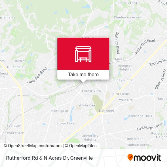 Mapa de Rutherford Rd & N Acres Dr