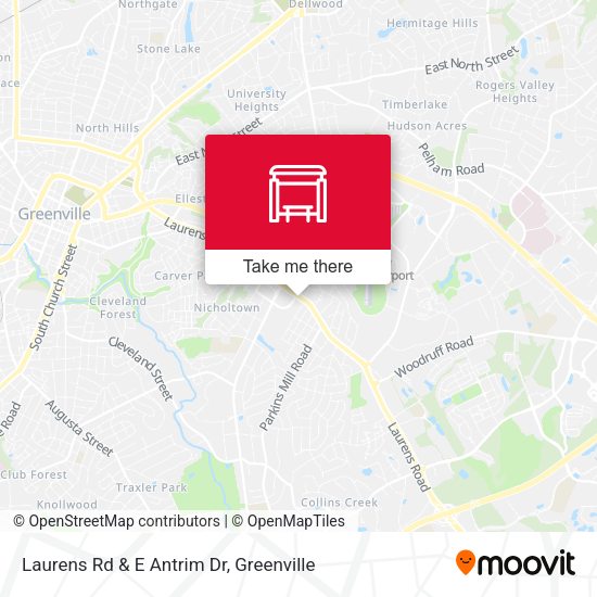 Mapa de Laurens Rd & E Antrim Dr
