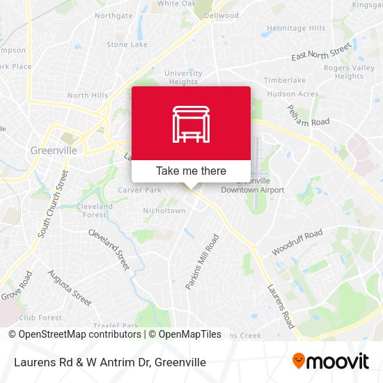 Mapa de Laurens Rd & W Antrim Dr