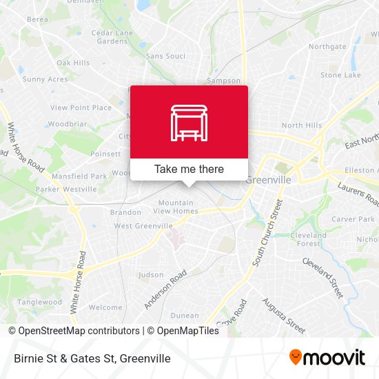 Mapa de Birnie St & Gates St