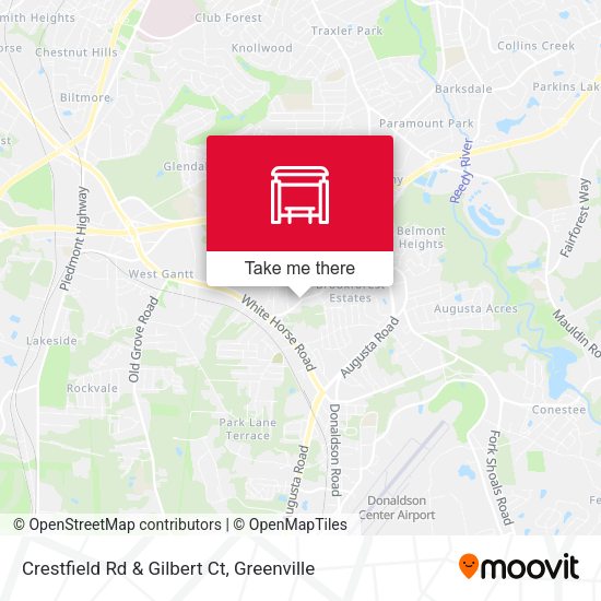 Mapa de Crestfield Rd & Gilbert Ct