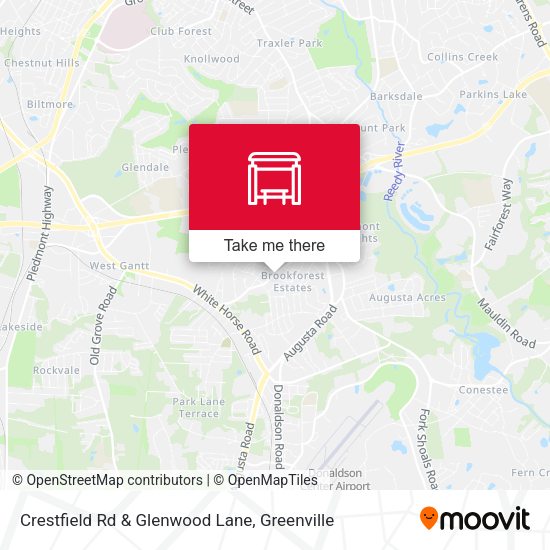 Mapa de Crestfield Rd & Glenwood Lane