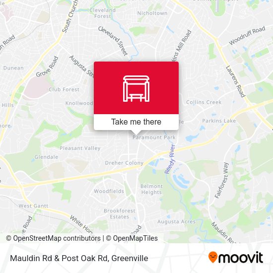 Mapa de Mauldin Rd & Post Oak Rd