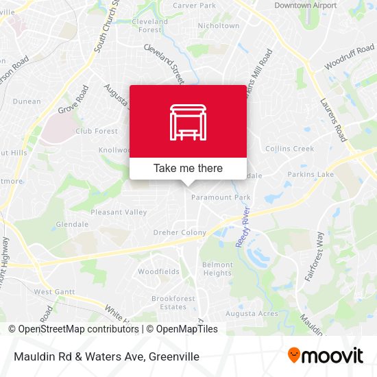 Mapa de Mauldin Rd & Waters Ave