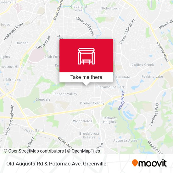 Mapa de Old Augusta Rd & Potomac Ave
