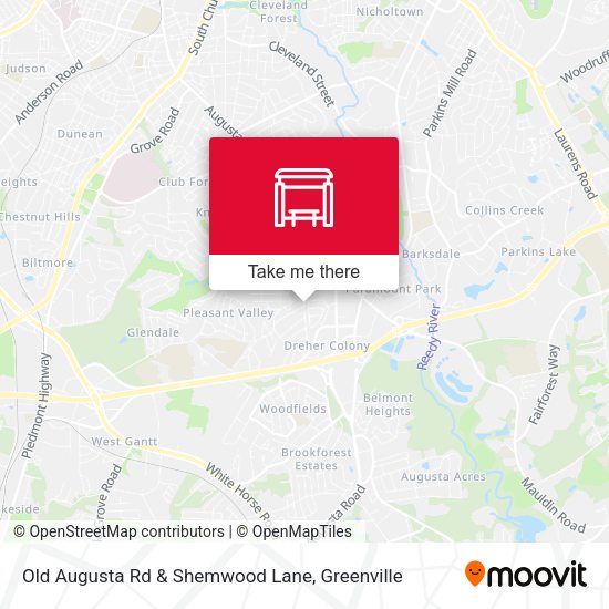Mapa de Old Augusta Rd & Shemwood Lane