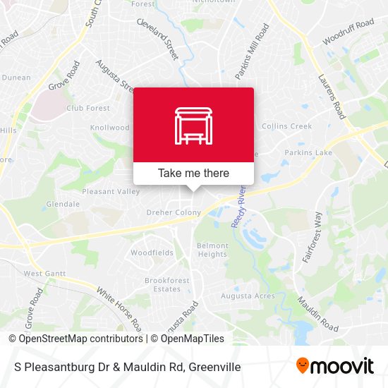 Mapa de S Pleasantburg Dr & Mauldin Rd